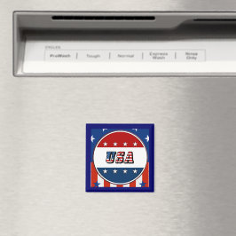 Imã EUA - Bandeira Americana Círculo Nº 2 Refrig Magne