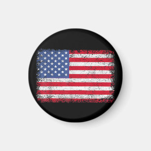 Imã EUA Bandeira Patriótica Americana Para Homens Meni