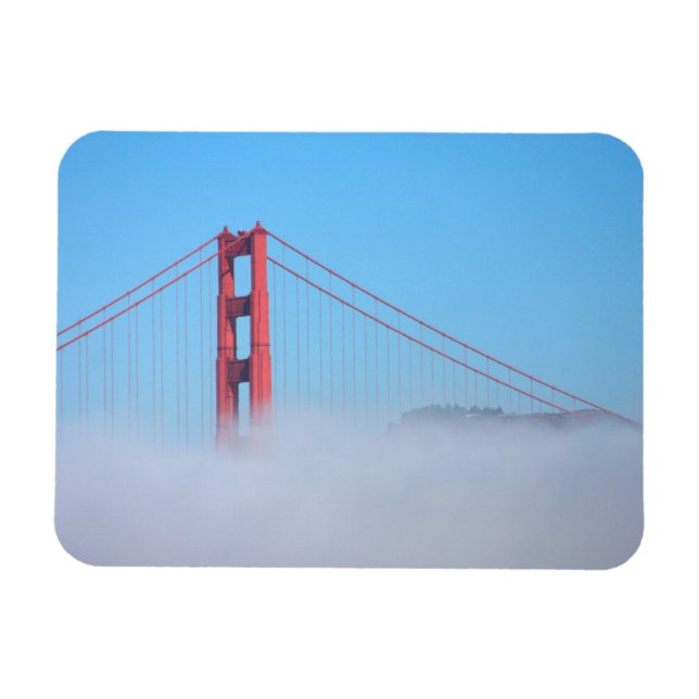 Ímã EUA, Califórnia. Golden Gate Bridge de Manhã (Horizontal)