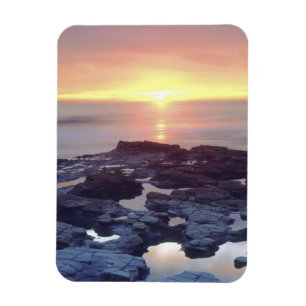 Ímã EUA, Califórnia, San Diego. Maré de Cliffs Sunse