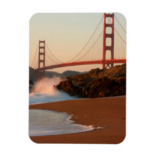 Ímã EUA, Califórnia. Vista da Ponte Golden Gate