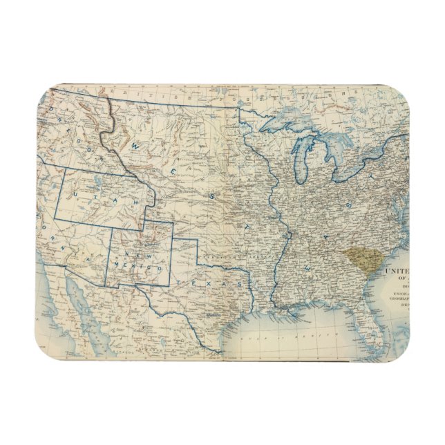 Ímã EUA Dez 1860 (Horizontal)