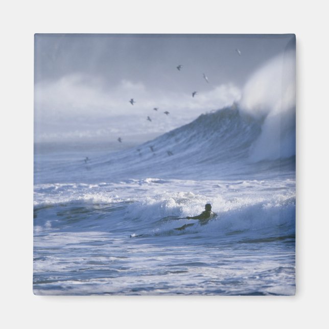 Imã EUA, Estado de Washington, La Push. Man kayak (Frente)