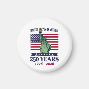 Imã EUA Estátua da Liberdade 250 Anos 1776-2026