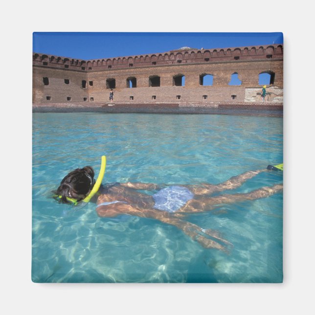 Imã EUA, FL, Florida Keys, Fort Jefferson, 1846, (Frente)