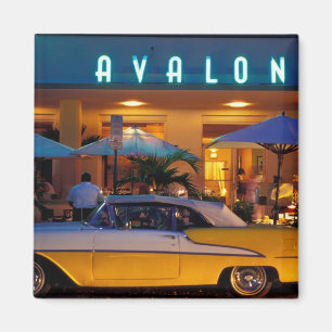 Imã EUA, FL, Miami, South Beach à noite.