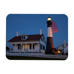 Ímã EUA, Geórgia, Tybee Island, Bandeira Hasteada