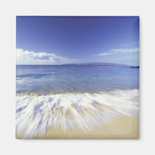 Imã EUA, Havaí, Maui, Ondas chegando em Makena