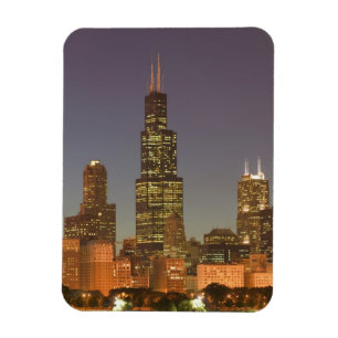 Ímã EUA, Illinois, Chicago: Paisagem urbana da cidade