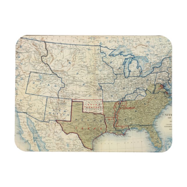 Ímã EUA junho 1861 (Horizontal)