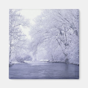 Imã EUA, Kentucky, Louisville. Coberta de neve
