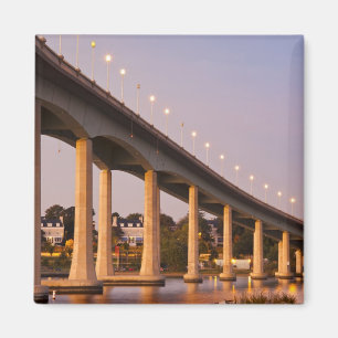 Imã EUA, Maryland, Annapolis. Ponte do rio Severn,