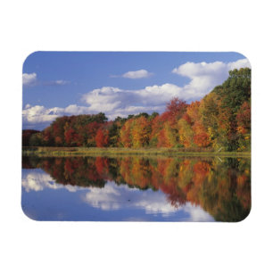 Ímã EUA, Massachusetts, Acton. Reflexo do outono