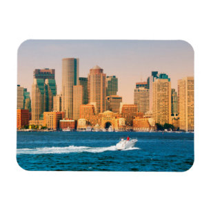 Ímã EUA, Massachusetts. Panorama da Orla de Boston