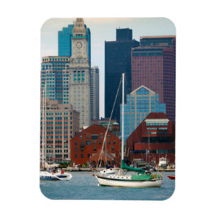 Ímã EUA, Massachusetts. Vista panorâmica da orla marít