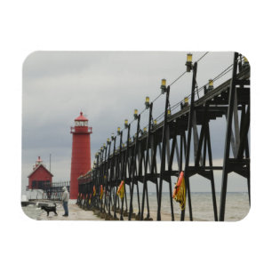 Ímã EUA, Michigan, Costa do Lago Michigan, Grand Haven