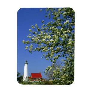 Ímã EUA, Michigan, East Tawas. Farol de Tawas com