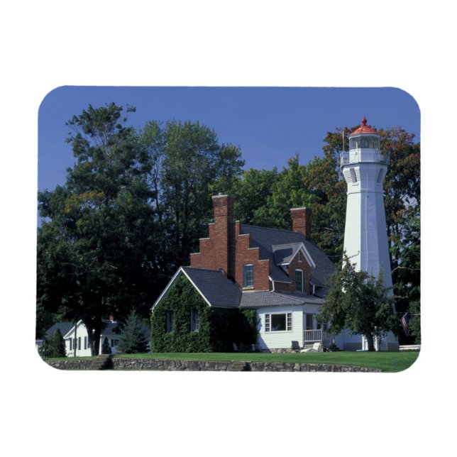Ímã EUA, Michigan, Lake Huron. Port Sanilac (Horizontal)