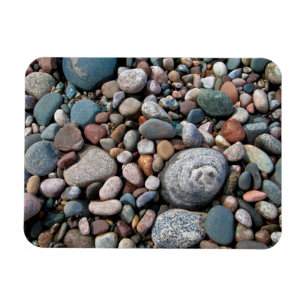 Ímã EUA, Michigan. Pebolhas Polidas Na Costa