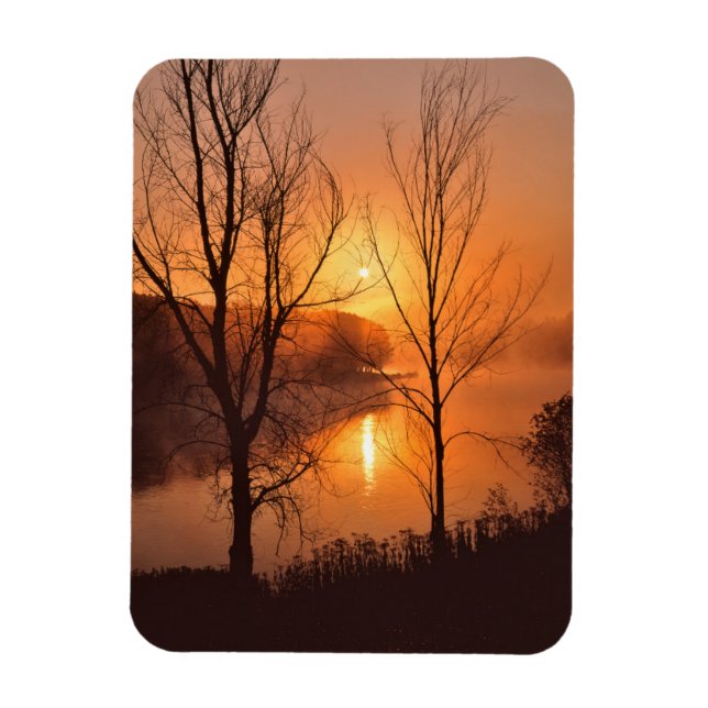 Ímã EUA, Nova Inglaterra, Maine. Nascer do Sol de Outo (Vertical)
