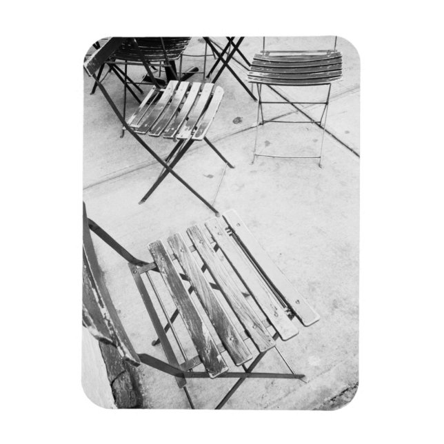 Ímã EUA, NOVA IORQUE: Nova Iorque Cafés Chairs, (Vertical)