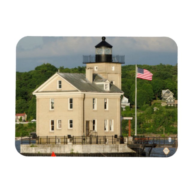 Ímã EUA, Nova York, Kingston, Rio Hudson. Rondout (Horizontal)