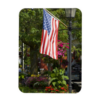 Ímã EUA, Nova York, Lewiston. Bandeira americana anexa