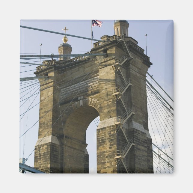Imã EUA, Ohio, Cincinnati: Suspensão Roebling (Frente)