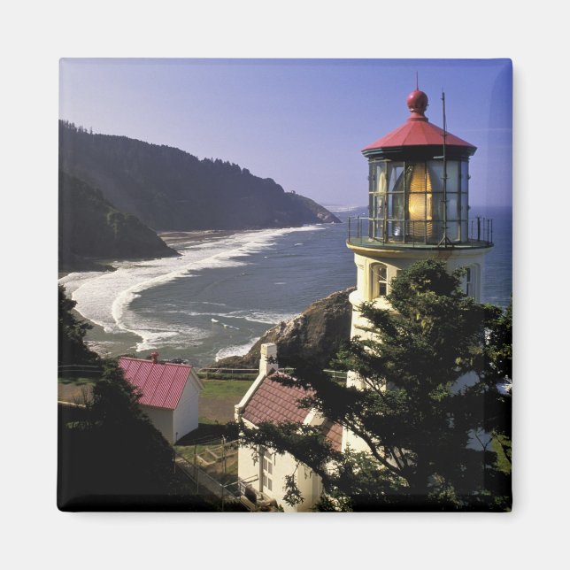 Imã EUA, Oregon, Florença. Farol de Cabeça Heceta (Frente)