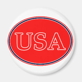 Imã EUA Red White e Blue 3 O MUSEUM Zazzle presentes
