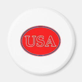 Imã EUA Red White e Blue 3 O MUSEUM Zazzle presentes