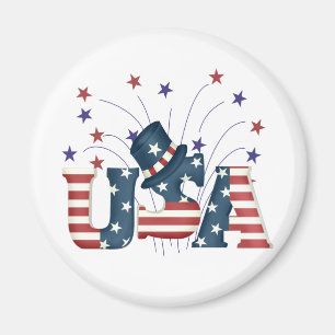 Imã EUA Stars and Stripes T-shirts e presentes