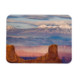 Ímã EUA, Utah. Paisagem das Montanhas La Sal a partir 