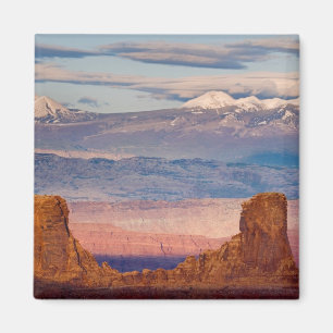 Imã EUA, Utah. Paisagem das Montanhas La Sal a partir