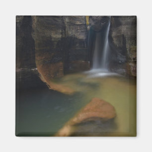 Imã EUA, Utah, Parque Nacional de Zion. Keyhole Falls