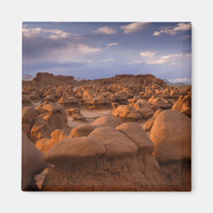 Imã EUA; Utah. Vista do Goblin Valley State Park em