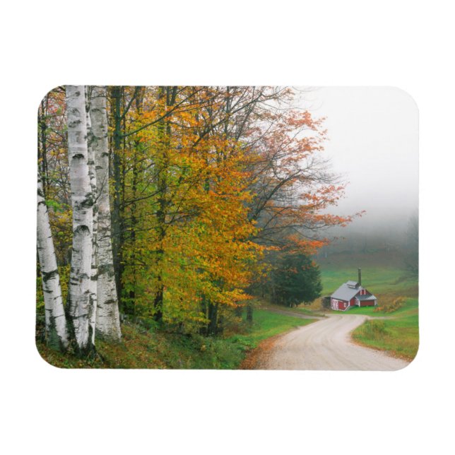 Ímã EUA, Vermont. Casa De Açúcar Perto Da Cidade Do Su (Horizontal)