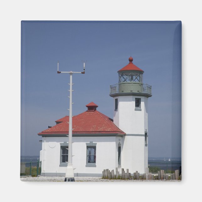 Imã EUA, Washington, Seattle, Farol Alki Point, (Frente)