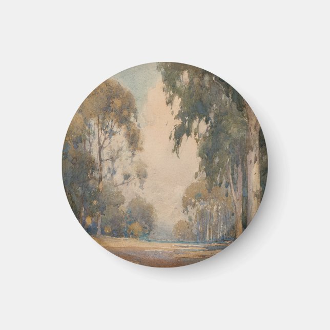 Imã Eucalipto (1922) - Delicado Aquarela Botânica (Frente)