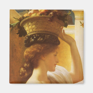 Imã Eucharis - Menina com uma Cesta de Frutas de Leigh