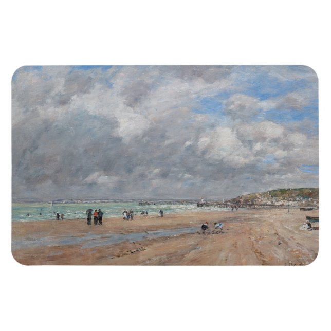 Ímã Eugene Boudin - A praia em Deauville (Horizontal)