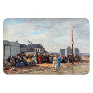 Ímã Eugene Boudin - Hora do banho em Trouville