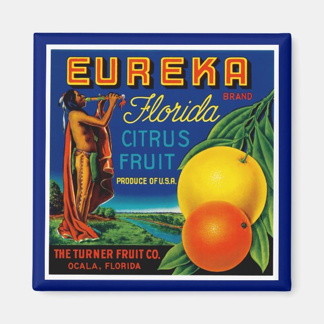 Imã Eureka Florida Citrus (Frente)