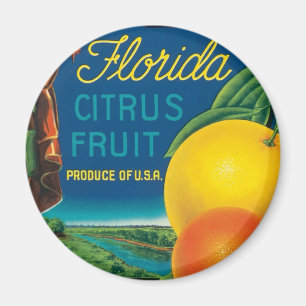 Imã Eureka Florida Citrus Fruta