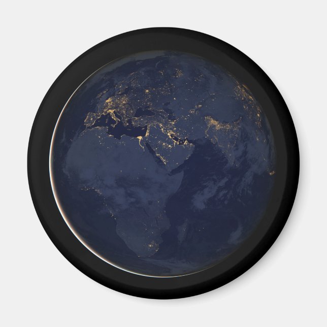 Imã Europa, África e Médio Oriente Luzes À Noite (Frente)