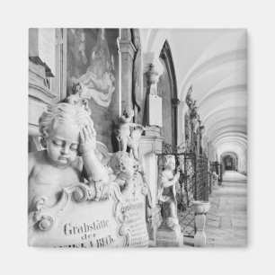 Imã Europa, Áustria, Salzburgo. Cherub e monumento