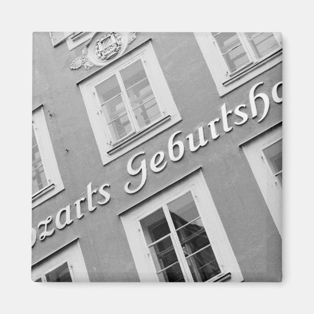 Imã Europa, Áustria, Salzburgo. O lugar de nascimento  (Frente)