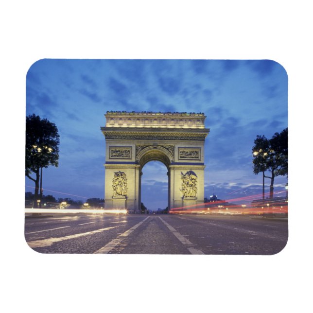 Ímã Europa, França, Paris. Arc de Triomphe é visto (Horizontal)