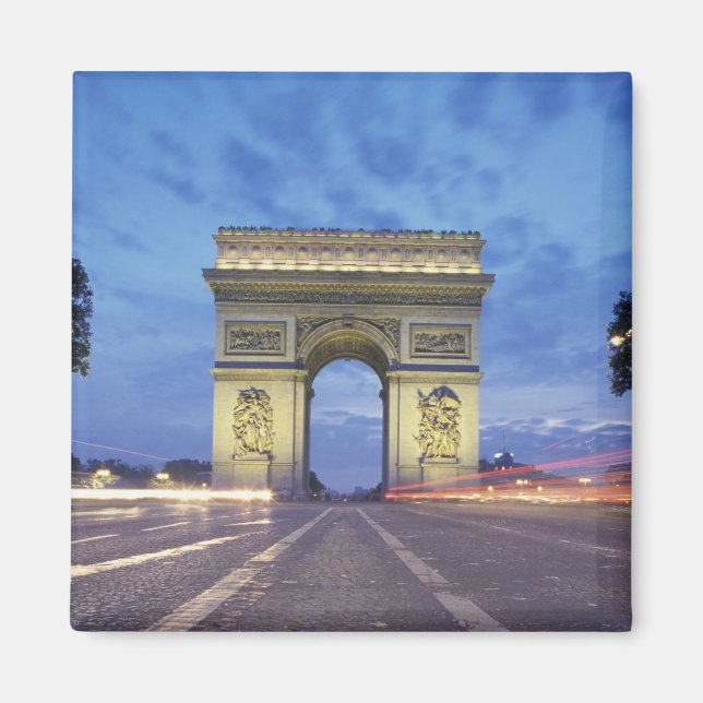 Imã Europa, França, Paris. Arc de Triomphe é visto (Frente)