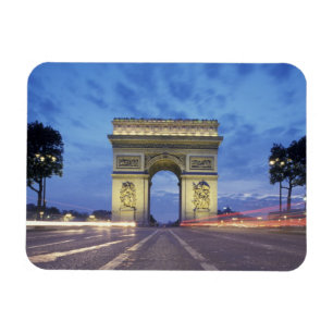 Ímã Europa, França, Paris. Arco do Triunfo visto